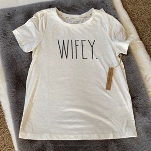 Last One! Size Medium New Rae Dunn Wifey T-shirt